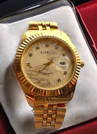 🔥 Gold watch aesthetic - Homme - Unisexe – Luxury style 🔥, brand: Quartz, condition: New without tags, size: 30–38 mm, €15.00, €16.45 includes Buyer Protection