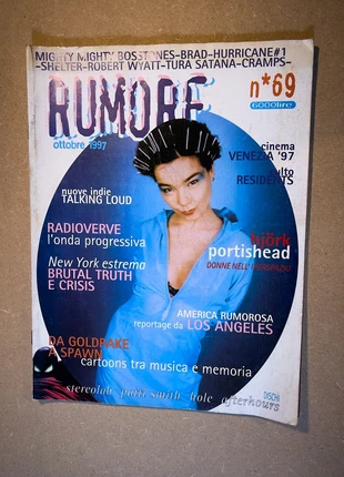 📰 Rumore n°69 - Björk - Octobre 1997 - Musique Homogenic, staat: Goed, € 10,00, € 11,20 inclusief Kopersbescherming