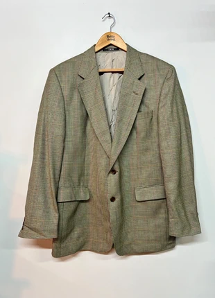 DAKS London Pure New Wool Blazer – Checked Pattern – Made in Great Britain – Size L (Vintage), brand: DAKS, condition: Good, size: L, £14.00, £15.40 includes Buyer Protection