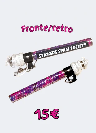 Portachiavi rosa e viola pitonato, marque: sticker spam Society, état: Neuf sans étiquette, 15,00 €, 16,45 € Protection acheteurs incluse