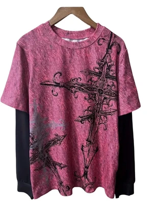 maglia rosa e nera M L y2k, brand: Vintage Dressing, condizioni: Ottime, taglia: L / IT 44 / EU 40, €16.00, €17.50 include la Protezione acquisti