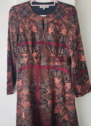 Vestido estampado paisley TRUCCO mujer elegante – manga larga, ideal otoño/invierno, brand: Trucco, condizioni: Discrete, taglia: S / IT 40 / EU 36, €5.00, €5.95 include la Protezione acquisti