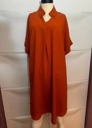 Robe chemise terracotta – Taille L/XL, marque: Shein, état: Neuf sans étiquette, taille: XL / 42 / 14, 15,00 €, 16,45 € Protection acheteurs incluse