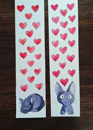 Lot 2 marque page Jiji fait main fan art chat Ghibli, marque: Fait Main, état: Neuf avec étiquette, 2,00 €, 2,80 € Protection acheteurs incluse