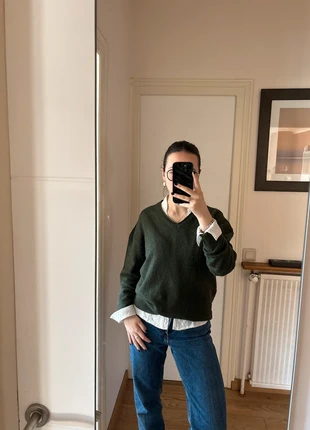 Pull vert doux, marke: Boutique indépendante, zustand: Gut, größe: S / 36 / 8, 5,00 €, 5,95 € inklusive Vinted-Käuferschutz