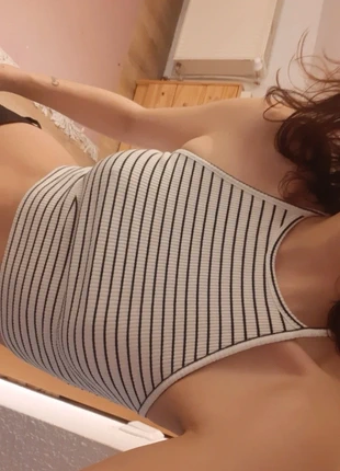 Neckholder Top gestreift, brand: ASOS, condizioni: Buone, taglia: XS / IT 38 / EU 34, €1.00, €1.75 include la Protezione acquisti