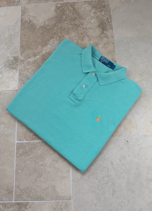 Polo Ralph Lauren - Homme L coupe droite - Menthe logo orange - Coton piqué, marke: Ralph Lauren, zustand: Sehr gut, größe: L, 28,00 €, 30,10 € beinhaltet Vinted-Käuferschutz Pro