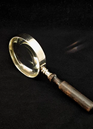Loupe Ancienne en Laiton & Bois – Outil d’Enquête du Siècle Passé, marque: Collection, état: Très bon état, 50,00 €, 53,20 € Protection acheteurs incluse
