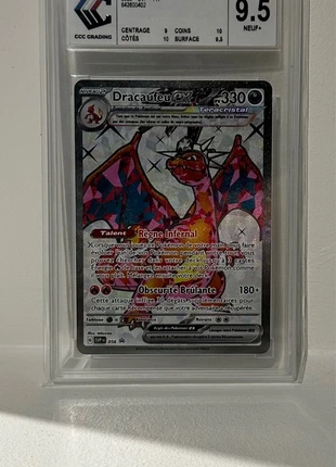 Dracaufeu Ex 056 CCC 9,5, merk: Pokémon, staat: Nieuw met prijskaartje, € 45,00, € 47,95 inclusief Kopersbescherming