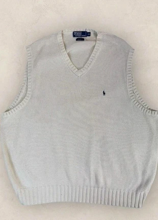 Pull sans manches Polo Ralph Lauren, blanc, homme, taille Xxl (4026), brand: Polo Ralph Lauren, condition: Very good, size: XXL, €29.00, €31.15 includes Buyer Protection