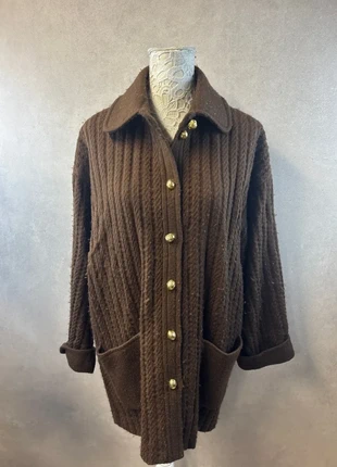 Manteau long marron en laine d’agneau – Chantal Thomass – Taille 38 – Lot P1, merk: Chantal Thomass, staat: Heel goed, maat: M / 38 / 10, € 14,60, € 16,03 inclusief Kopersbescherming Pro