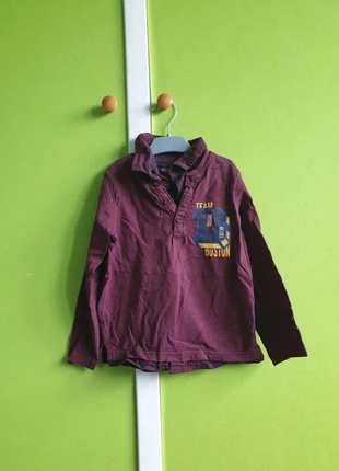 Tee shirt manches longues Bordeaux 5 ans, marca: In Extenso, estado: Muito bom, tamanho: 5 anos / 110 cm, €1.00, €1.75 inclui Proteção do Comprador