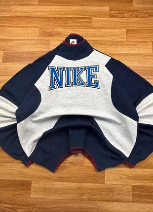 Sweat Nike Vintage Y2K Made In USA Retro Style Boxy (Gris/Marine - Taille L) T127, marca: Nike, estado: Muy bueno, tamaño: L, 34,90 €, 37,35 € Protección al comprador incluida