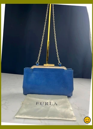 Sac porte monnaie à bandoulière Furla vintage bleu pour femme, brand: Furla, condizioni: Buone, €32.00, €34.30 include la Protezione acquisti