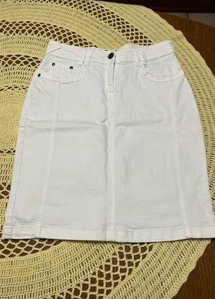 Weißer Basic Style Jeans Rock Größe 38, marque: Basic Style, état: Très bon état, taille: M / 38 / 10, 5,00 €, 5,95 € Protection acheteurs incluse