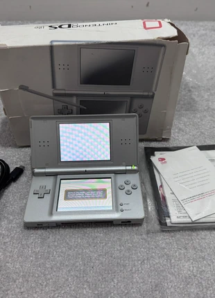 Nintendo DS Lite Console Silver Boxed Manuals USB Charger, brand: Nintendo, condition: Good, £39.95, £42.65 includes Buyer Protection