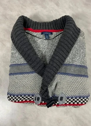 Tommy Hilfiger gilet col châle L/XL homme motif jacquard style montagne Vintage Code 282N, brand: Tommy Hilfiger, condition: Good, size: L, €25.00, €26.95 includes Buyer Protection Pro