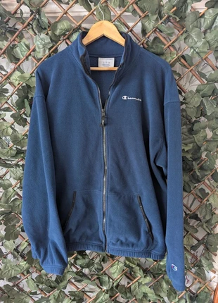 Champion Full Zip Fleece Jacket Men’s L/XL Navy Blue Lightweight Outdoor Layer, brand: Champion, condition: Good, size: XL, £14.95, £16.40 includes Buyer Protection Pro
