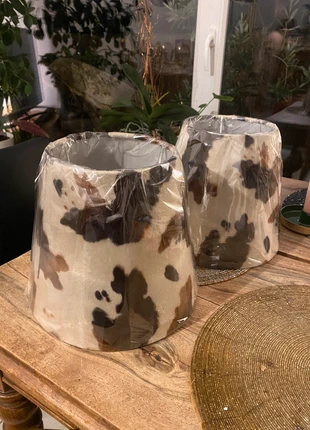 Lot 2 moyens abats-jours neufs imitation poney, marque: sans marque, état: Neuf avec étiquette, 10,00 €, 11,20 € Protection acheteurs incluse