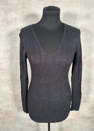 Pull Maille Torsadée Cable Knit Vintage Mimi gris violace col v taille S, brand: Vintage Dressing, condizioni: Ottime, taglia: S / IT 40 / EU 36, €10.00, €11.20 include la Protezione acquisti Pro