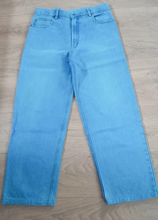 Customised Men’s Vintage Faded Blue Wash Jeans – Y2K Style – 100% Cotton, condition: Very good, size: W34, €15.00, €16.45 includes Buyer Protection