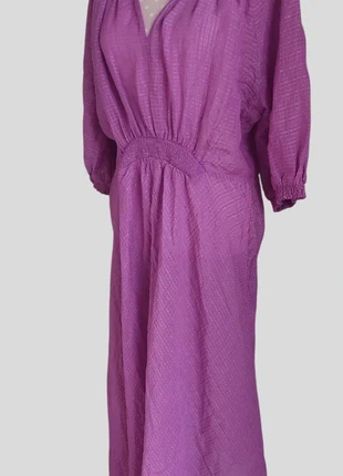 Jigsaw • Magenta Silk–Linen Midi Dress
Size 12 / EU 40, brand: Jigsaw, condition: Very good, size: L / 40 / 12, €25.99, €27.99 includes Buyer Protection