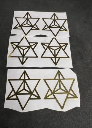 6 Stickers en métal doré Métatron, brand: Stickers, condition: New without tags, €1.30, €2.07 includes Buyer Protection Pro