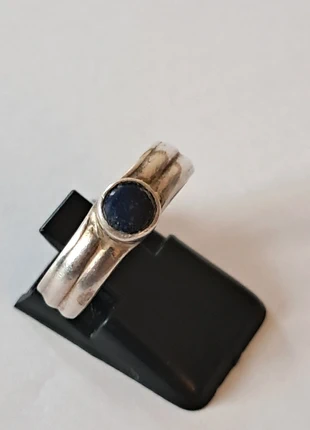 Bague ancienne en argent 925 plein et pierre lapis-lazuli naturelle, marca: Argent, estado: Muy bueno, tamaño: 16,1 mm Ø / 10,5, 35,00 €, 37,45 € Protección al comprador incluida