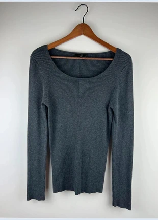 Pull gris côtelé 1.2.3 Paris, état: Très bon état, taille: L / 40 / 12, 36,00 €, 38,50 € Protection acheteurs (Pro) incluse
