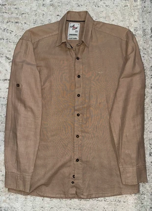 Chemise beige, marque: Casual, état: Neuf sans étiquette, taille: L, 10,00 €, 11,20 € Protection acheteurs incluse