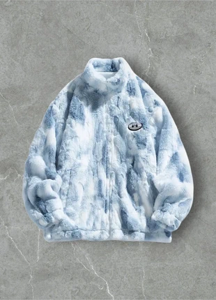 Veste Polaire Vintage Y2K Bleu et Blanc Taille M - Old School USA 90s, marque: y2k, état: Très bon état, taille: M, 52,00 €, 55,30 € Protection acheteurs incluse