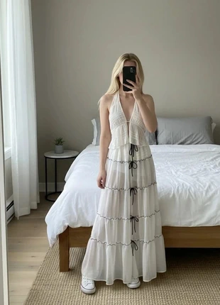 : 🤍 Magnifique Ensemble 3 Pièces (Crop Top + Jupe Longue + bas de maillot de bain) Style Bohème 🎀, marca: Ophelia, estado: Novo sem etiquetas, tamanho: S / 36 / 8, €29.00, €31.15 inclui Proteção do Comprador