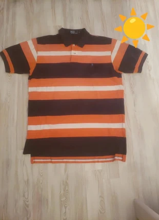 Polo Ralph Lauren à rayures XL blanc orange marine, marca: Polo Ralph Lauren, estado: Muito bom, tamanho: XL, €22.00, €23.80 inclui Proteção do Comprador