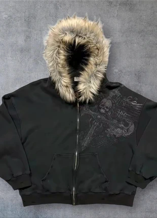 Veste zip noir y2k fourrure fausse taille S, brand: y2k, condizioni: Nuovo senza cartellino, taglia: S, €36.00, €38.50 include la Protezione acquisti