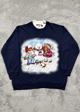 Vintage Nutcracker kerst sweater met beren print – maat M, merk: Vintage Dressing, staat: Heel goed, maat: M / 38 / 10, € 22,95, € 24,80 inclusief Kopersbescherming