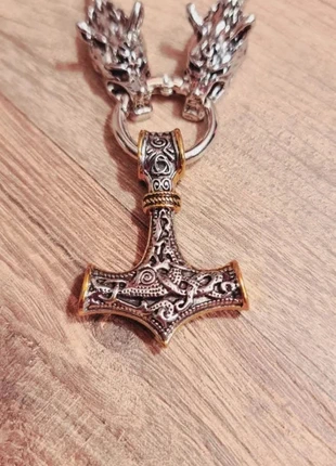 Collier chaîne acier inoxydable argenté pendentif marteau de Thor Viking Mjöllnir (cou 14), brand: Collier, condizioni: Nuovo con cartellino, €9.97, €11.17 include la Protezione acquisti Pro