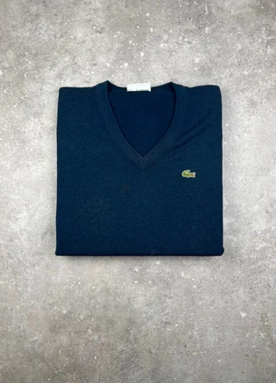 Pull Col V Maille Lacoste Taille (7) XXL Homme Bleu Marine Logo Brodé Coton/Acrylique #LA15, brand: Lacoste, condition: Very good, size: XXL, €25.00, €26.95 includes Buyer Protection Pro