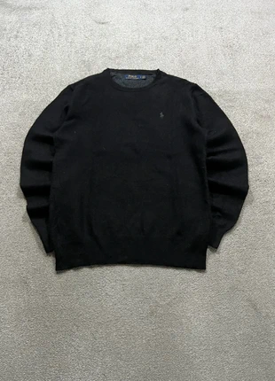 Ralph Lauren Sweater/Jersey Retro Old Money Round Neck Wool Embroidered Logo Black, marque: Ralph Lauren, état: Très bon état, taille: S, 36,90 €, 39,45 € Protection acheteurs incluse