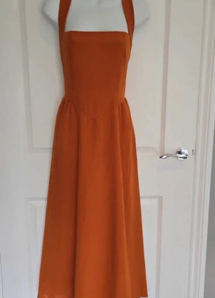Beautiful Lined Halter Neck Dress with Pockets. Size M Uk 10-12. New. Never Worn., condition: Very good, size: M / UK 12-14, £15.00, £16.45 includes Buyer Protection