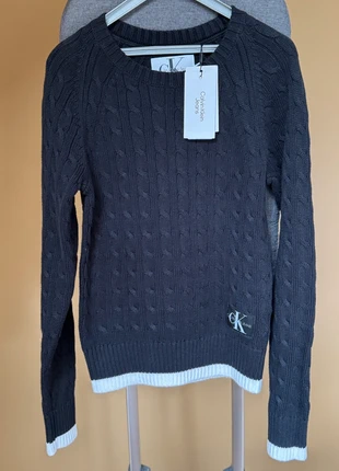 Pull noir coton Calvin Klein Jeans, T. XXS, brand: Calvin Klein, condition: New with tags, size: XXS / 32 / 4, €19.00, €20.65 includes Buyer Protection Pro