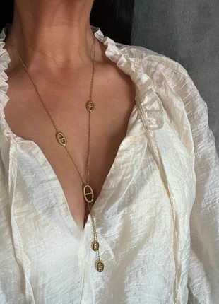 Collier sautoir tendance en acier inoxydable doré, marque: Tendance, état: Très bon état, 12,90 €, 14,25 € Protection acheteurs (Pro) incluse