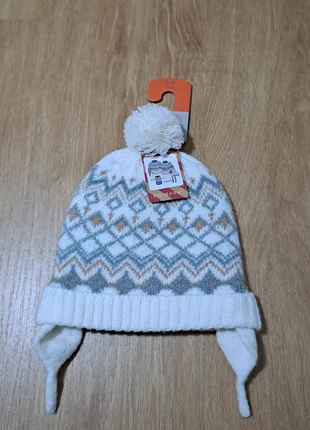 Gorro de lã com forro polar, 2/4 meses, marca: Primark, estado: Novo com etiquetas, tamanho: 3-6 meses, 42 cm, €6.50, €7.53 inclui Proteção do Comprador