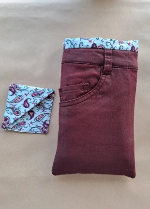 Pochette protège livre de poche fait main à partir de vêtements., marque: Fait Main, état: Neuf avec étiquette, 6,00 €, 7,00 € Protection acheteurs incluse