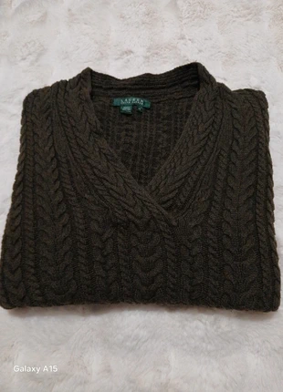 Pull Ralph Lauren Femme Torsadé Grande Taille Kaki, marque: Ralph Lauren, état: Très bon état, taille: XXL / 44 / 16, 29,90 €, 32,10 € Protection acheteurs incluse