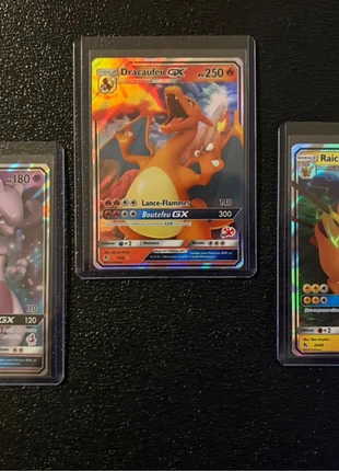 Dracaufeu/Mewtwo/Raichu GX - Rares (Académie) + Cadeau 🎁, marca: Pokémon, estado: Muito bom, €19.99, €21.69 inclui Proteção do Comprador