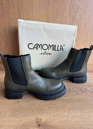 Bottines femme Camomilla – Kaki/Noir – Taille 40 – Neuf avec boîte d'origine, merk: Camomilla, staat: Nieuw met prijskaartje, maat: 40, € 24,00, € 25,90 inclusief Kopersbescherming