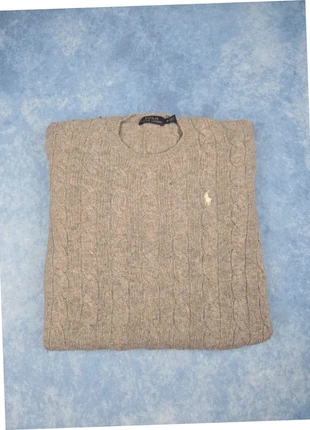 ralph lauren pull gris col rond câblé laine mérinos cachemire taille S | “75A”, marque: Ralph Lauren, état: Très bon état, taille: S, 53,00 €, 56,35 € Protection acheteurs (Pro) incluse