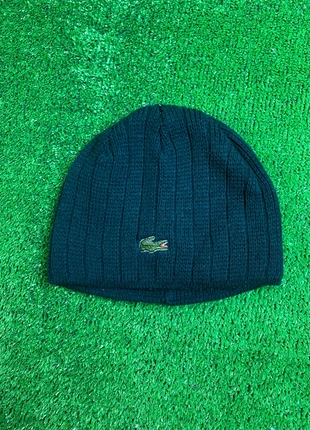 Dark Green Crocodile Logo Knit Beanie One Size – Gorro verde oscuro con logo cocodrilo talla única, état: Très bon état, taille: Taille unique, 8,00 €, 9,10 € Protection acheteurs incluse