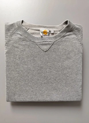 Pull/sweat col rond Carhartt gris 100% coton Taille L en très bon état, marca: Carhartt, estado: Muito bom, tamanho: L, €35.00, €37.45 inclui Proteção do Comprador