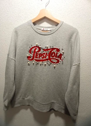 Unique Pepsi Crewneck Sweatshirt with Embroidered Pearls and Rhinestones Y2K Vintage, marca: Pepsi, estado: Muy bueno, tamaño: M, 18,50 €, 19,43 € Protección al comprador incluida